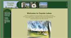 Desktop Screenshot of mycoyotelakes.com